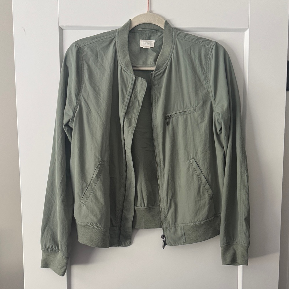 Caslon Olive Bomber Jacket